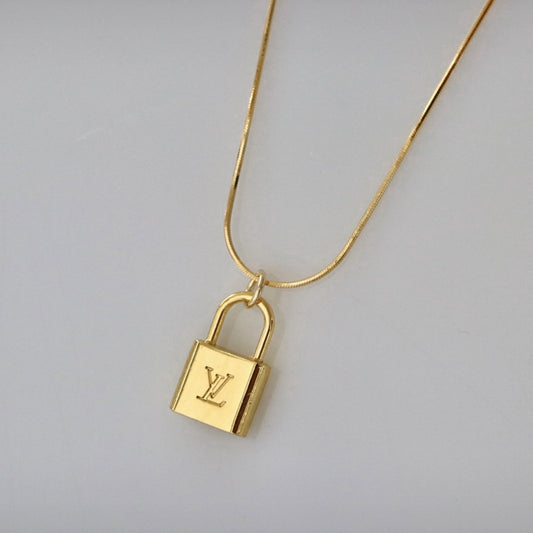 Mini LV Lock Necklace