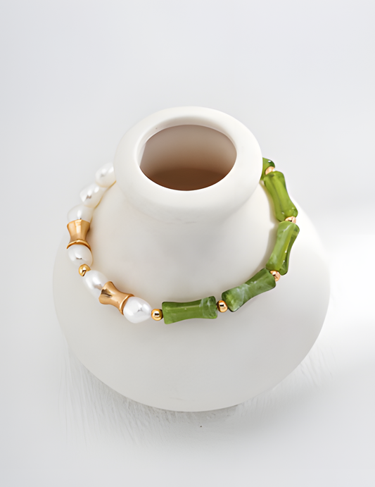 Bamboo Pearl Bracelet