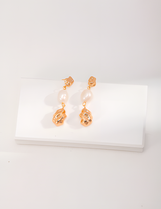 Baroque Natural Pearl Earrings