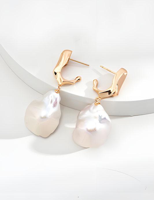 Pearl Resin Earrings