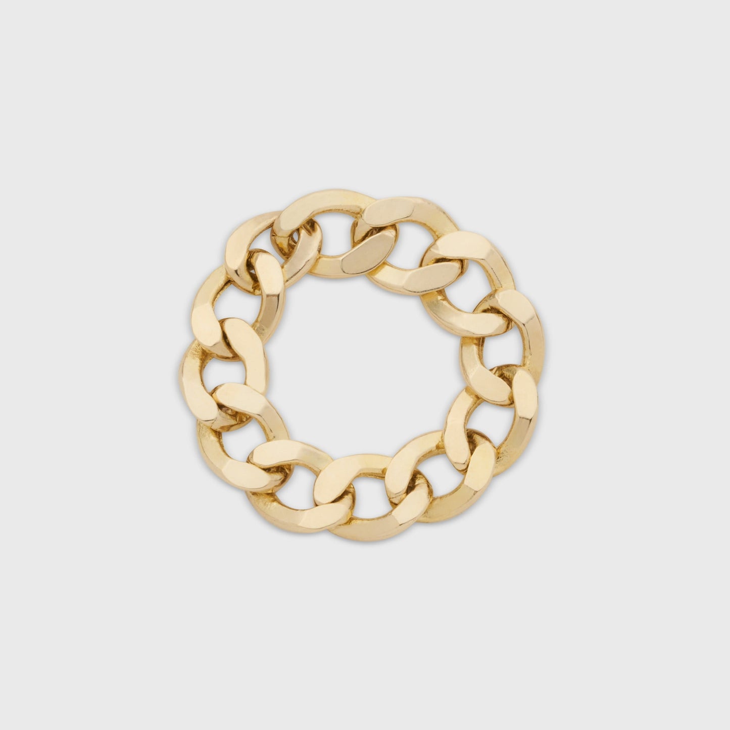 Bold 14k Gold Chain Style Ring