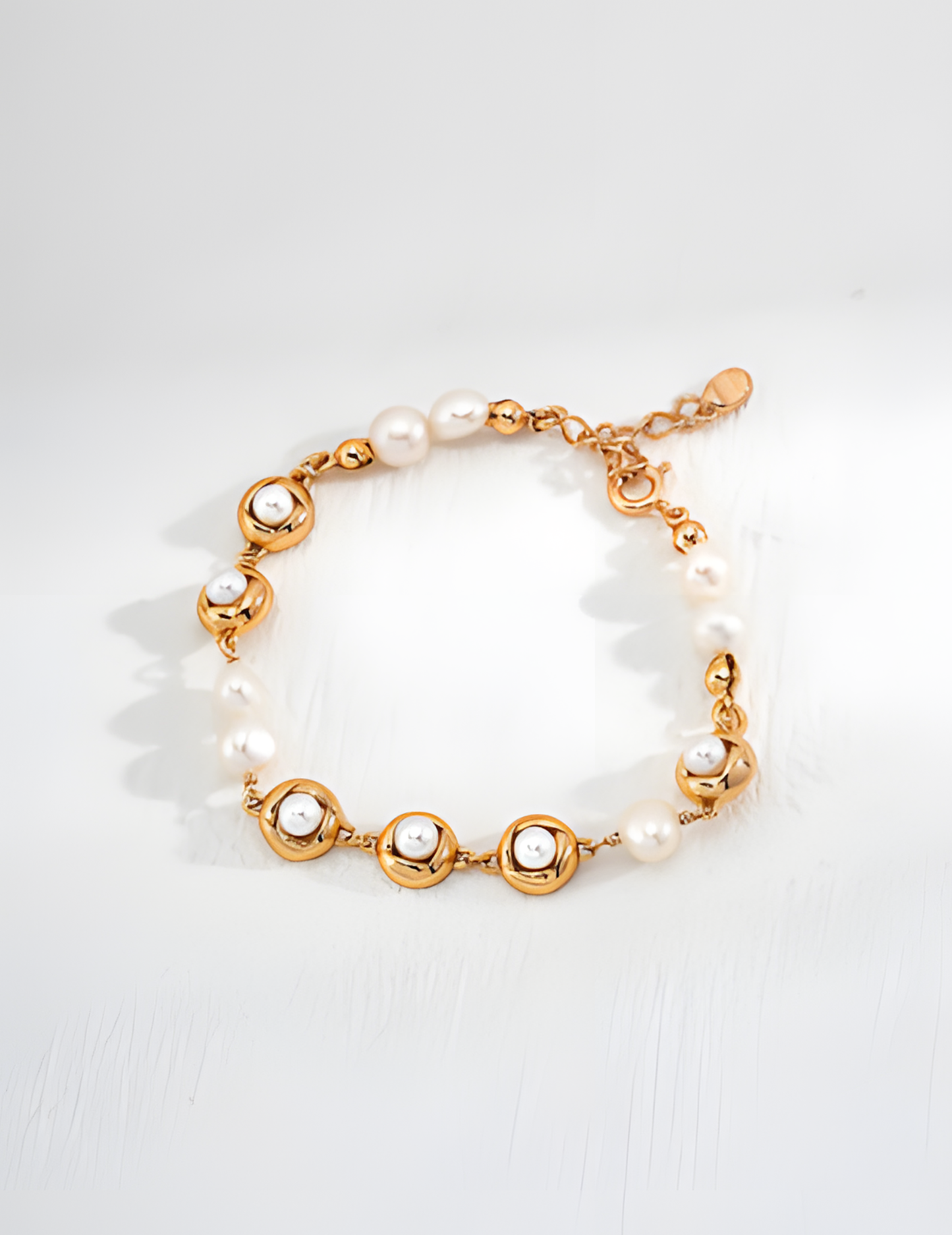 Natural Pearl Silver Bracelet