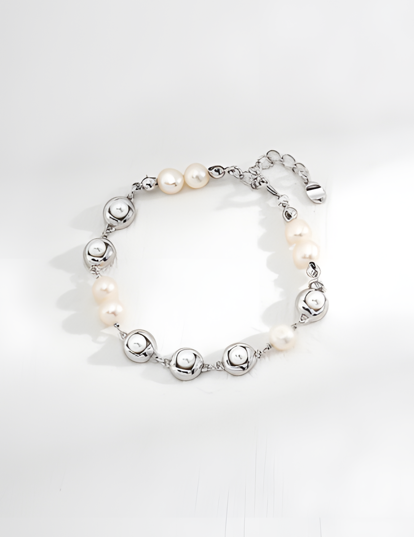 Natural Pearl Silver Bracelet