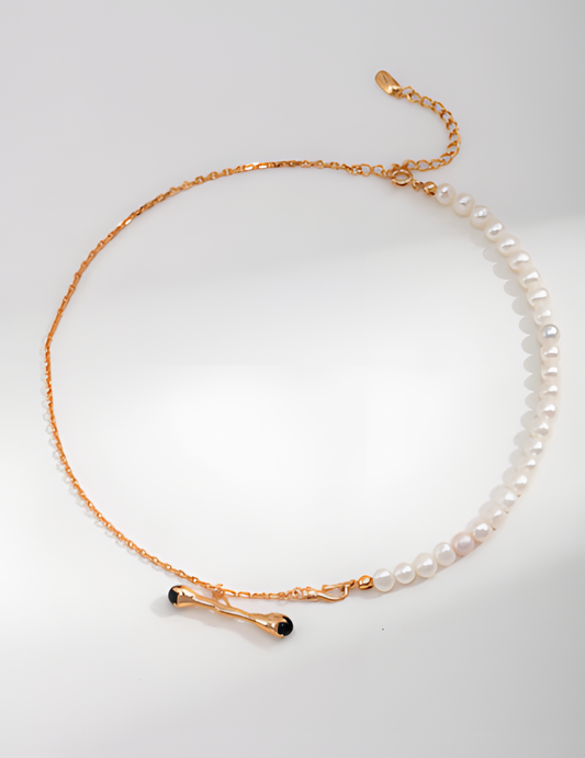 Sterling Silver Pearl Branch Necklace