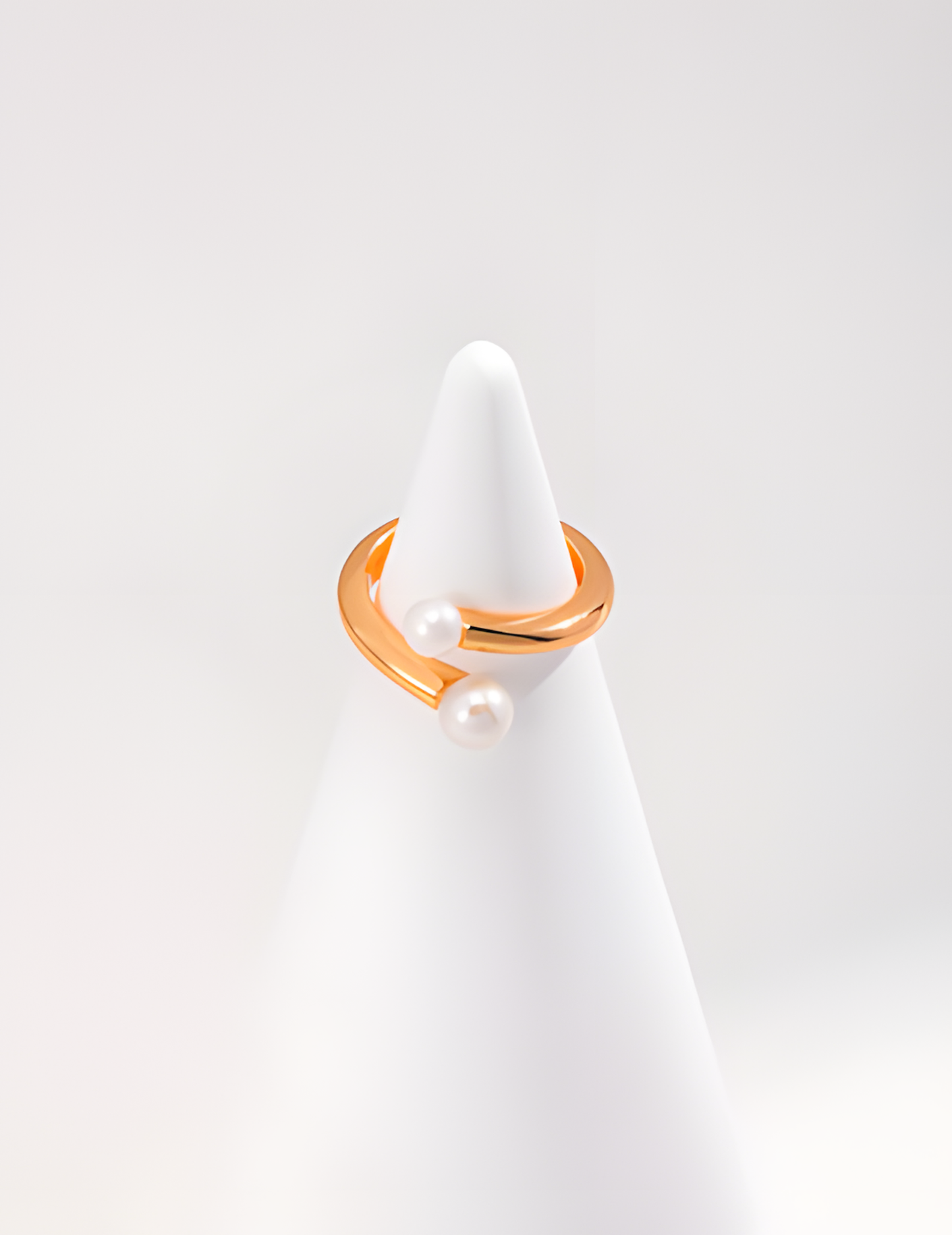 Simple Sterling Silver Pearl Ring