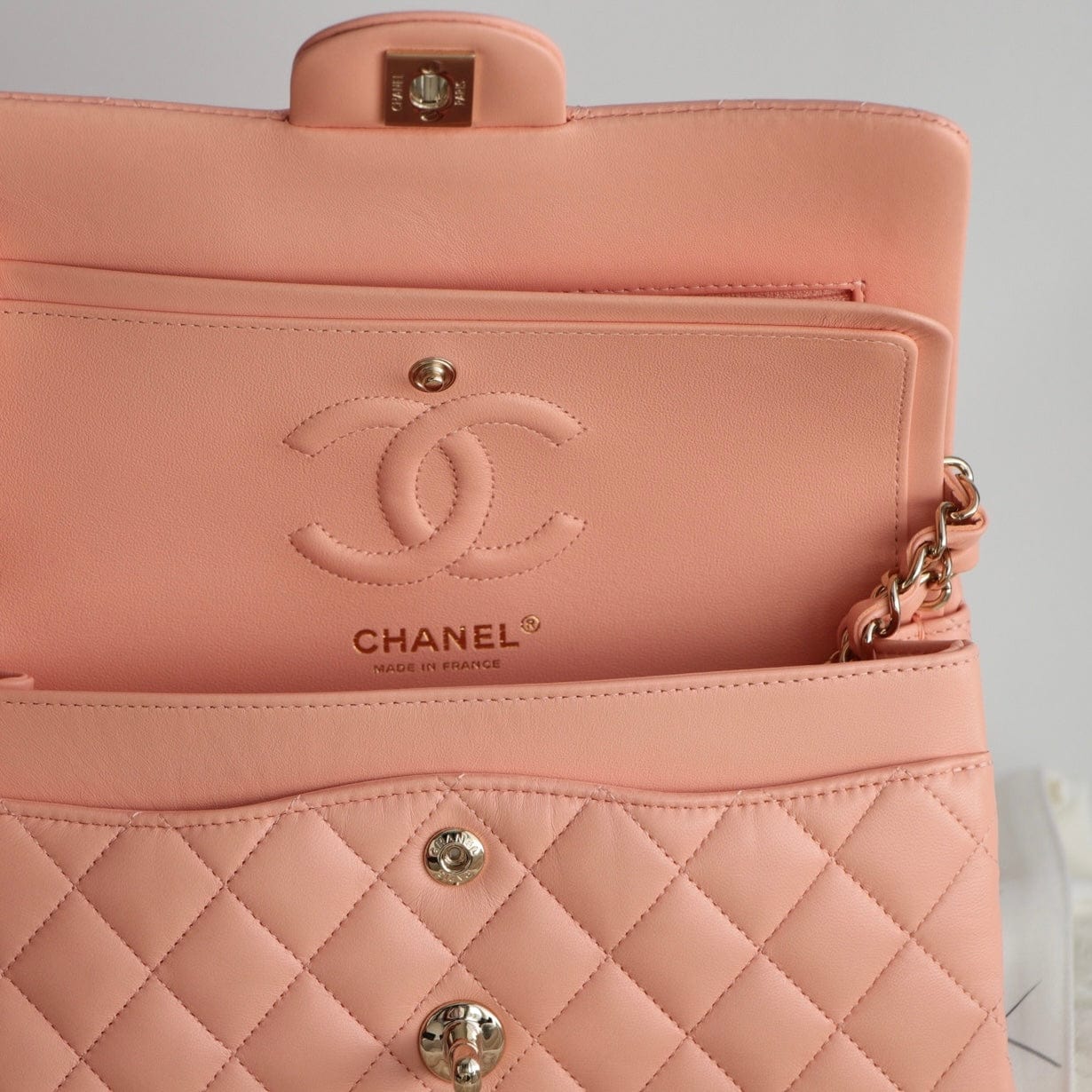 Chanel Lambskin Quilted Small Double Flap Bag