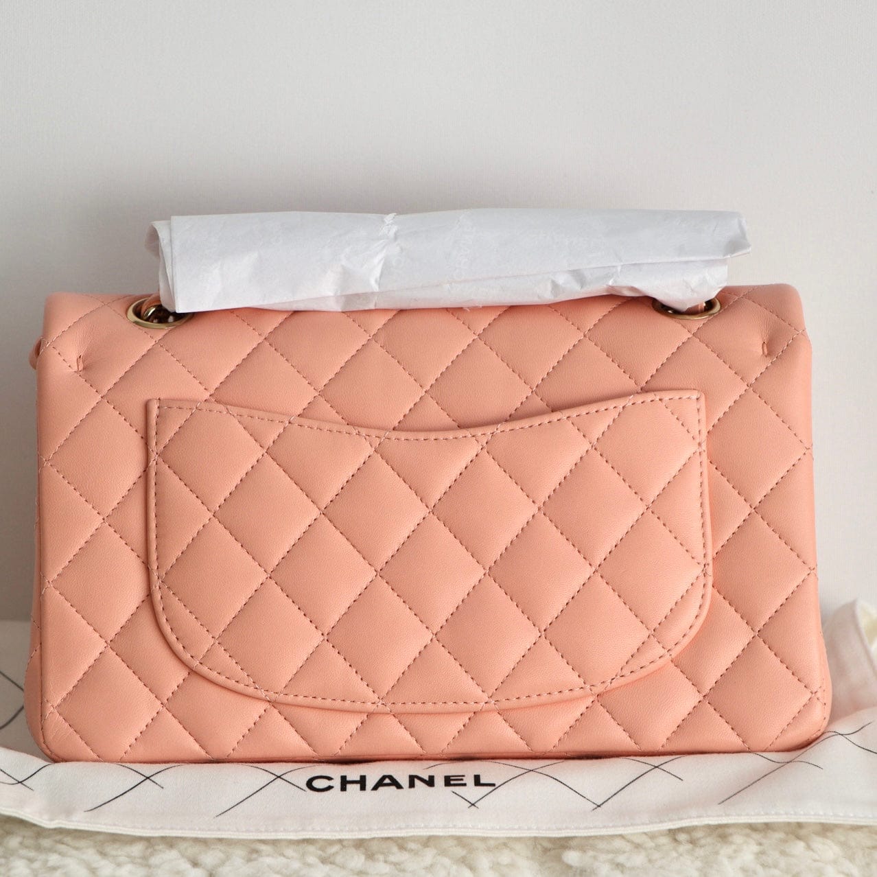 Chanel Lambskin Quilted Small Double Flap Bag