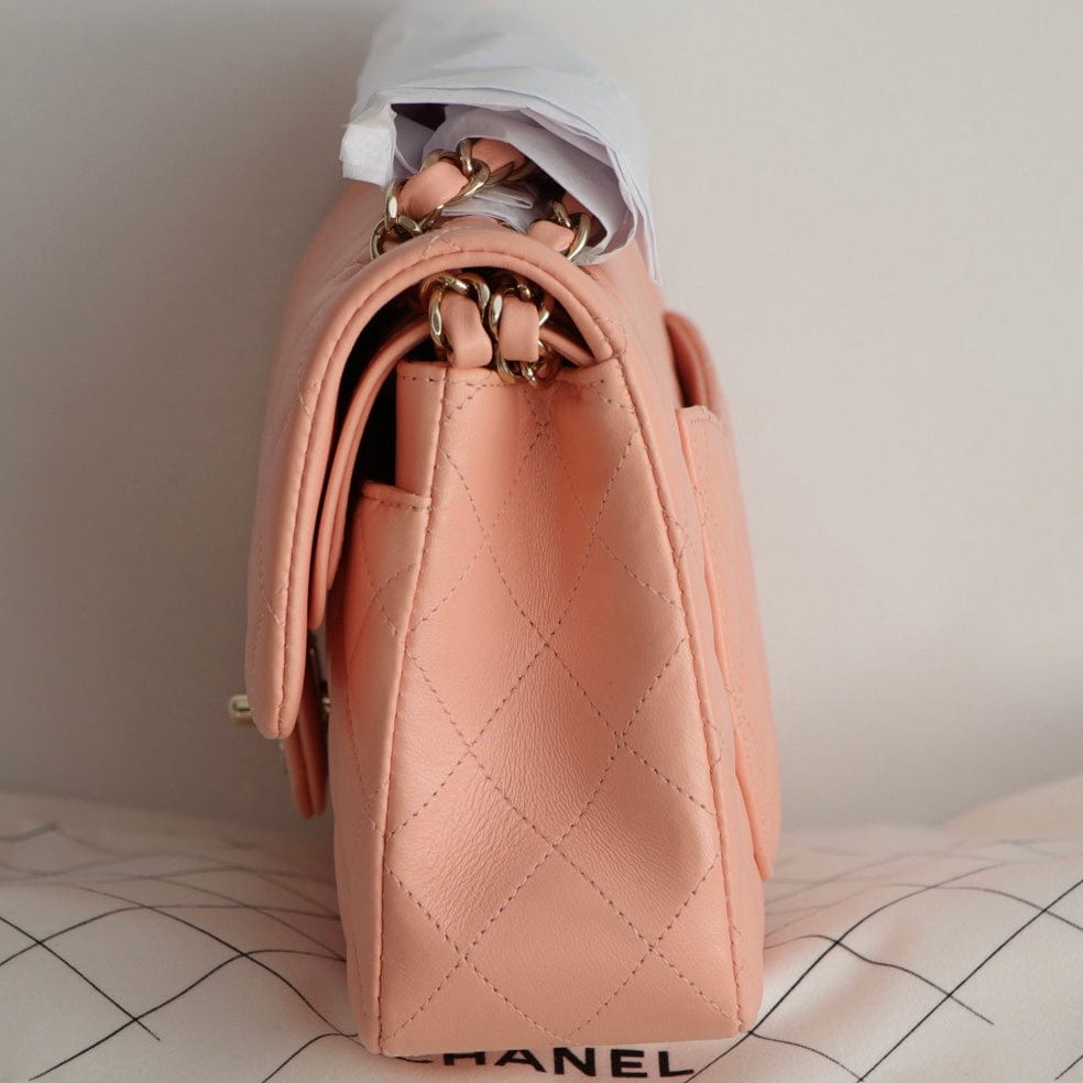 Chanel Lambskin Quilted Small Double Flap Bag