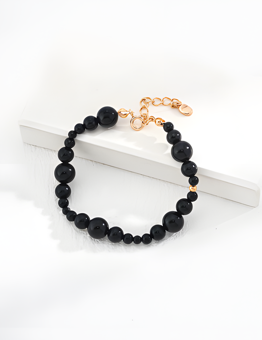 Black Onyx Sterling Silver Bracelet