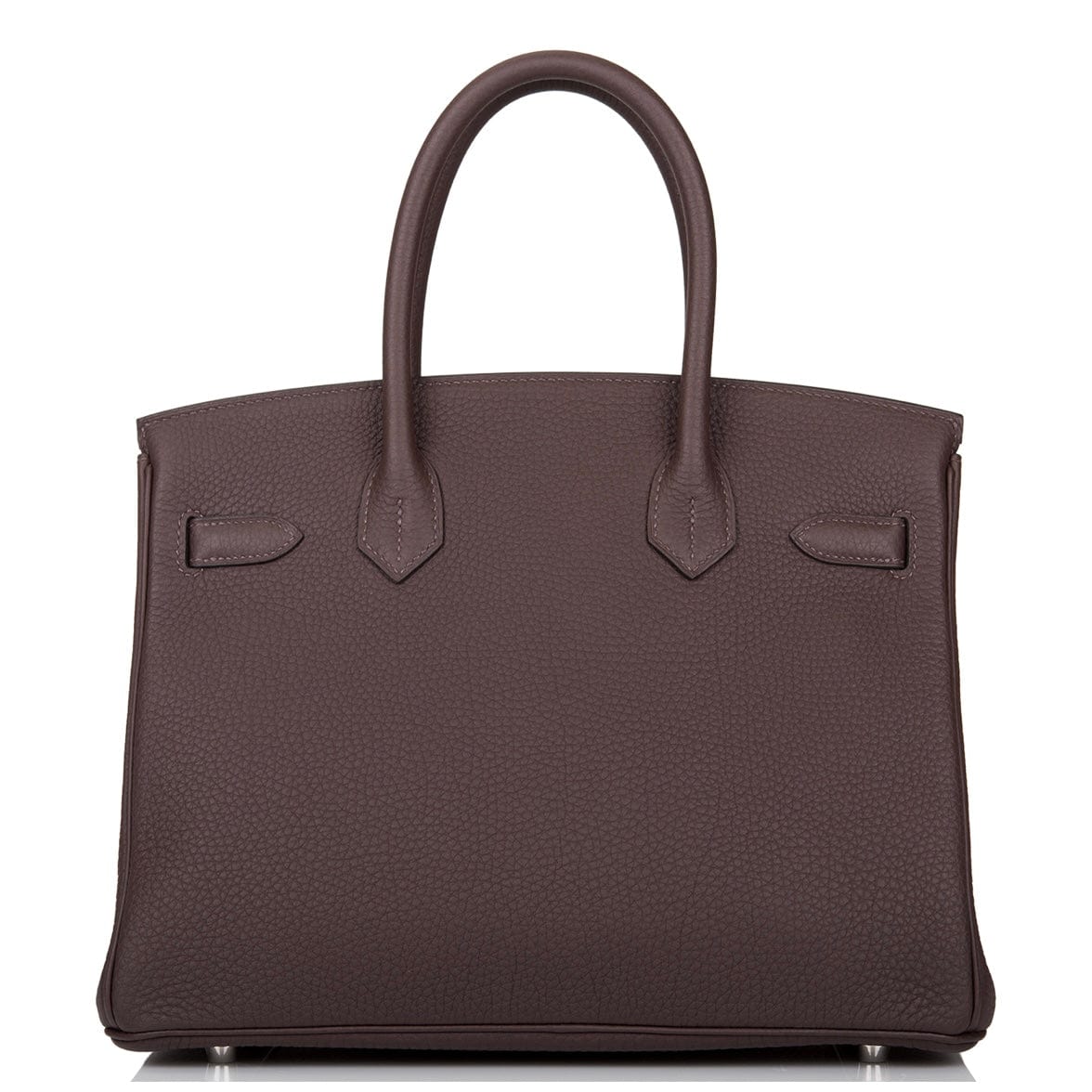 Hermès Chocolate Birkin 30cm of Togo Leather with Palladium Hardware