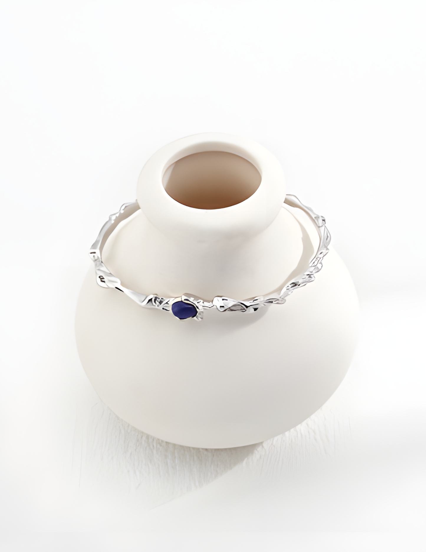 Silver Lapis Lazuli Bracelet