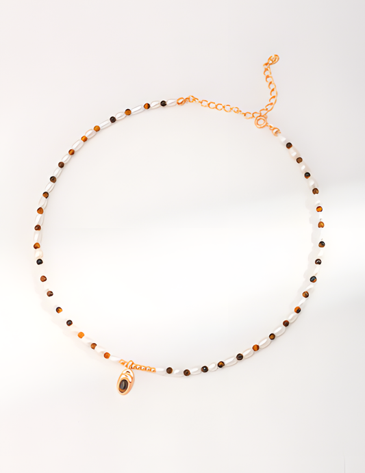 Caramel Color Ethnic Style Necklace