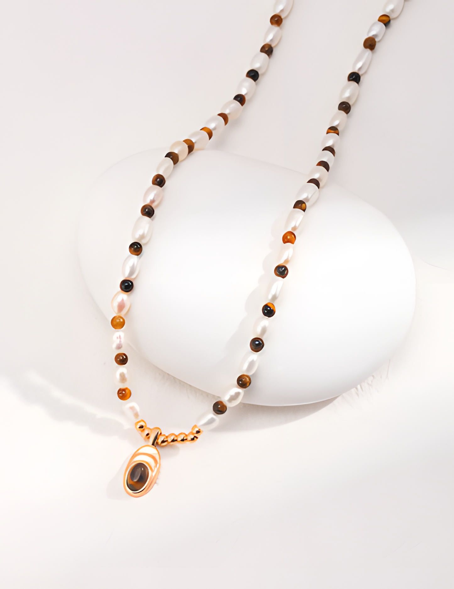 Caramel Color Ethnic Style Necklace