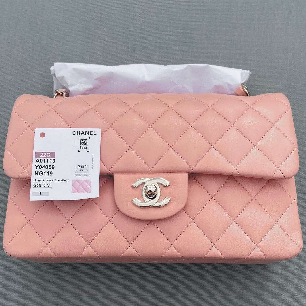 Chanel Lambskin Quilted Small Double Flap Bag