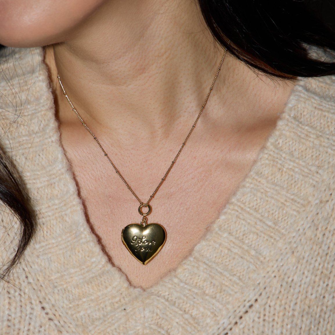 Large Silver Heart Pendant Locket