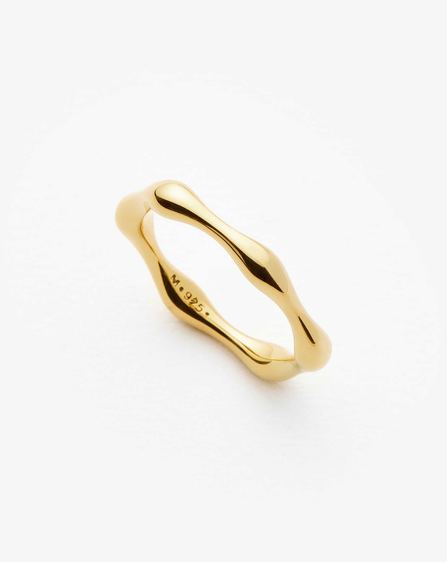 18k Gold Vermeil Molten Stacking Ring