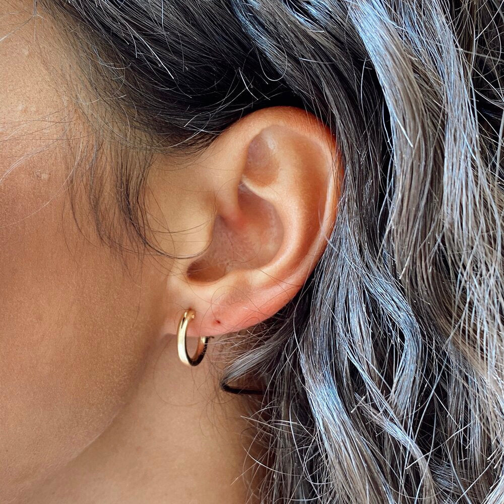 classic everyday hoop earrings