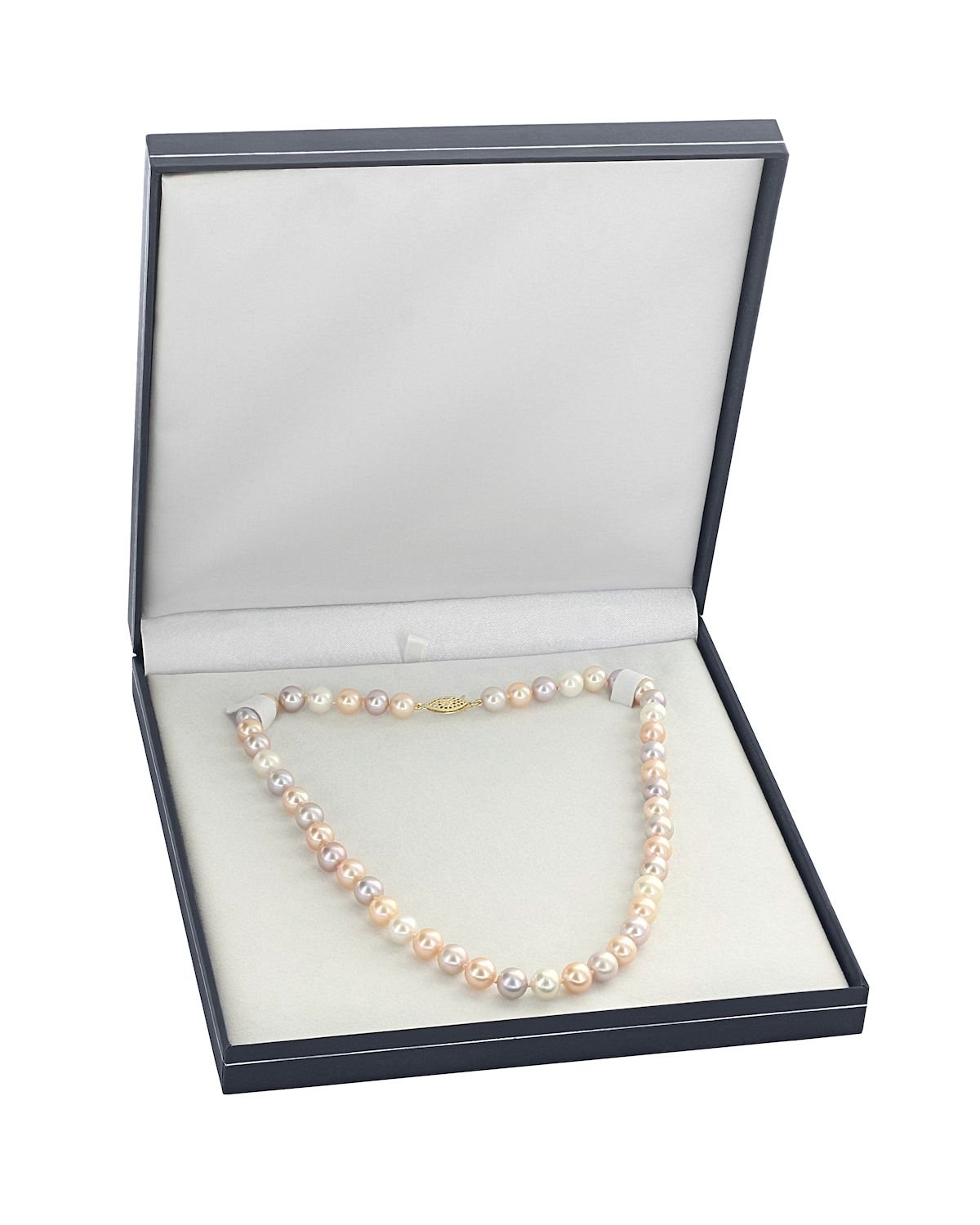 9.5-10.5mm Multicolor Freshwater Pearl Necklace- AAAA Quality