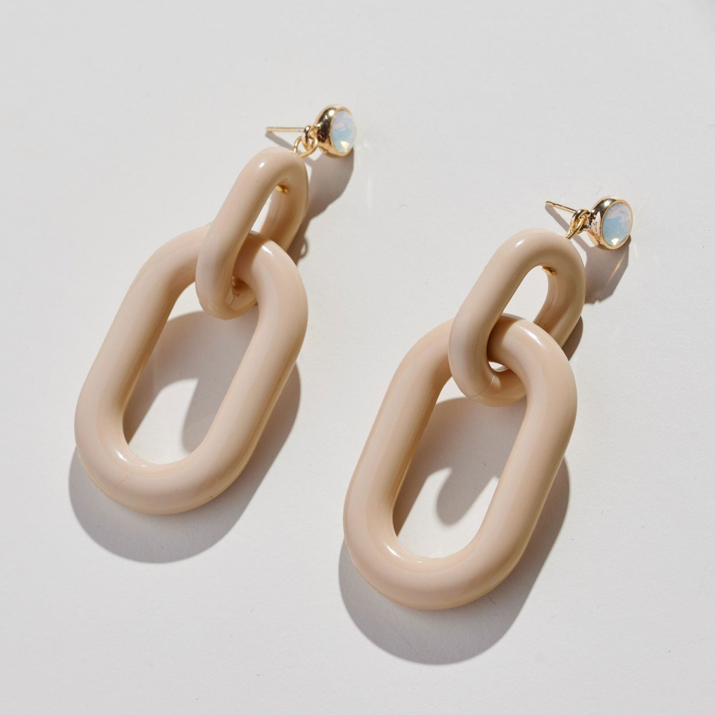 Acrylic Natural Bianca Statement Earrings