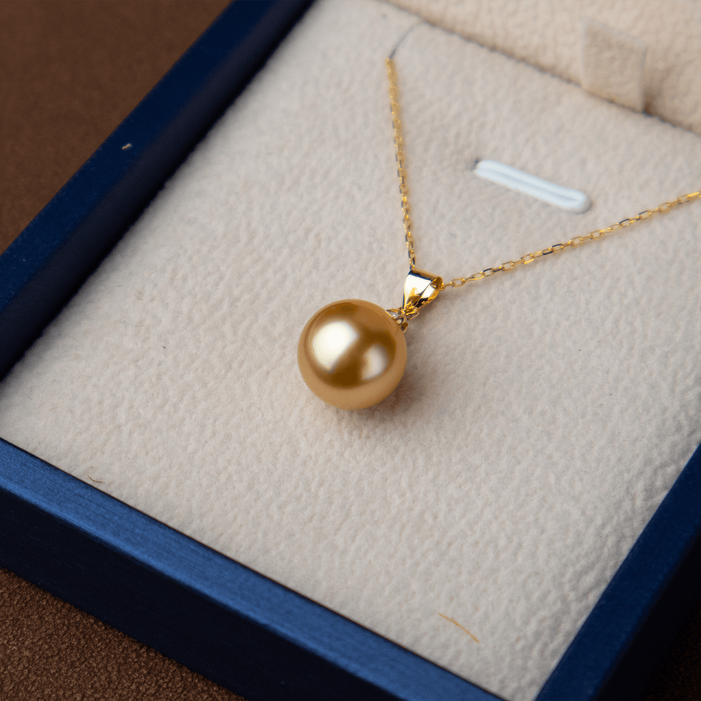 18K Gold South Sea Pearl Mary Pendant Necklace