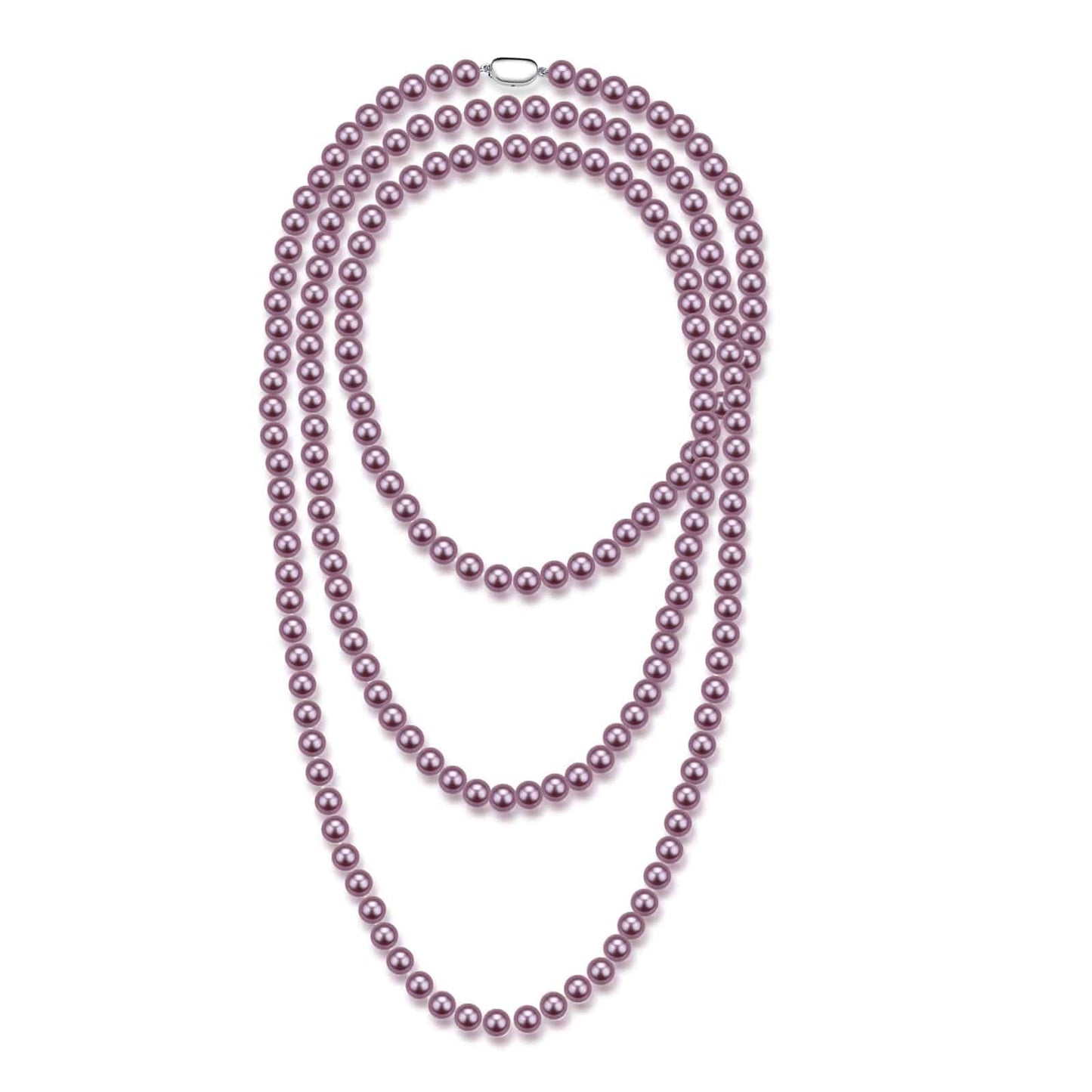 52-inch Purple Freshwater Pearl Rope Necklace