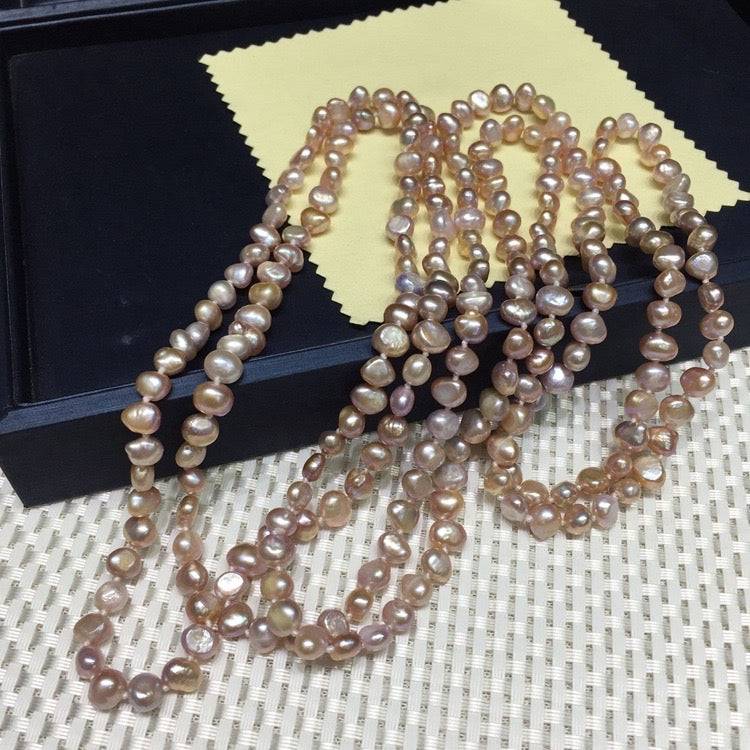 Baroque Freshwater Pearl Necklace 70 Inches Long