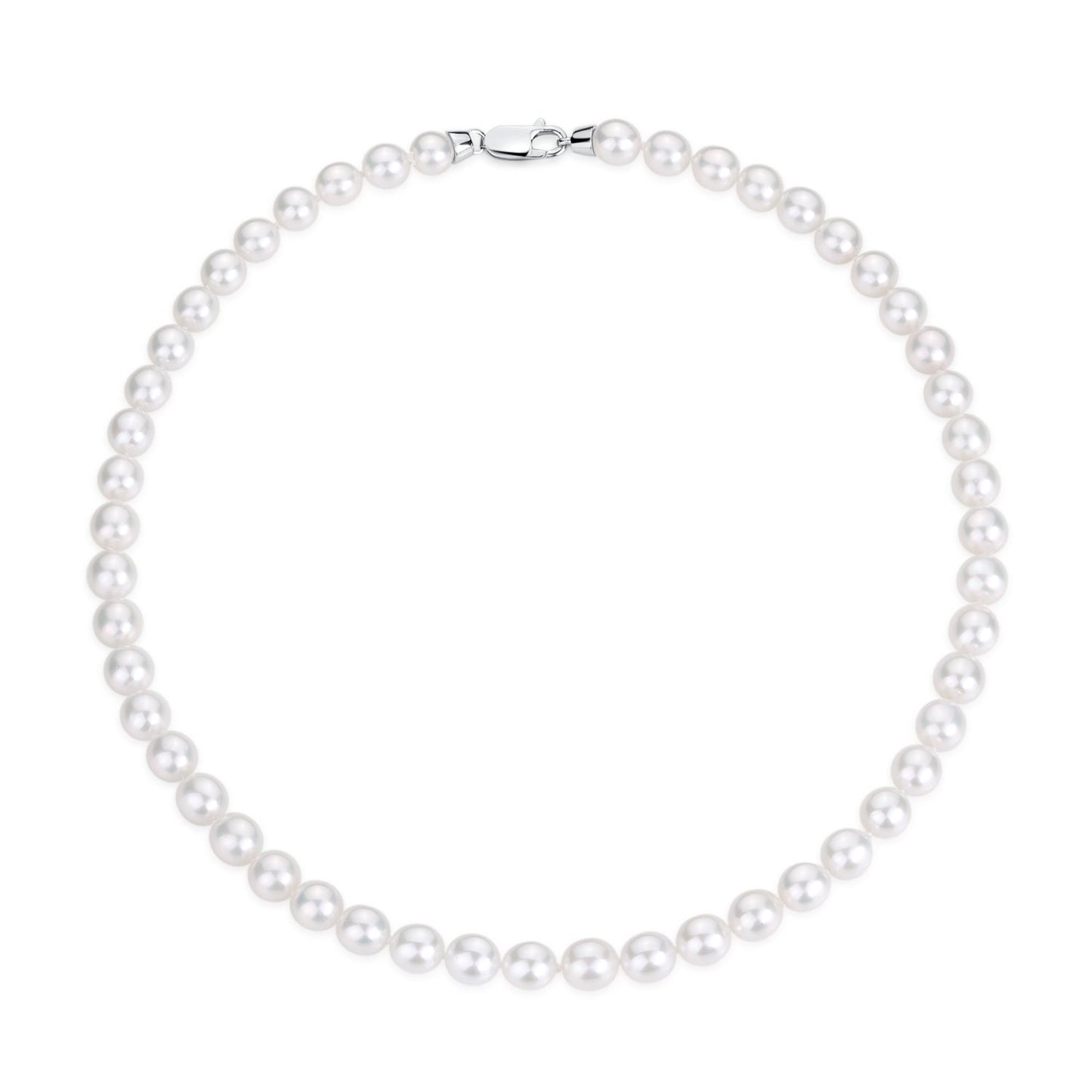 AAA White Akoya Pearl Necklace 8-9mm Size