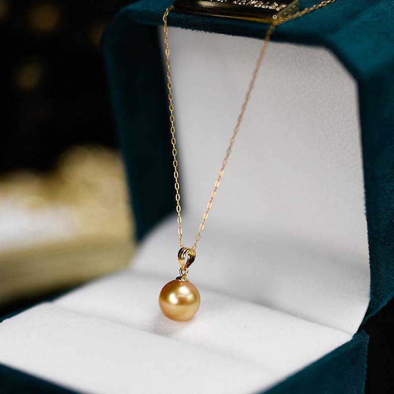 18K Gold South Sea Pearl Pendant Necklace 1