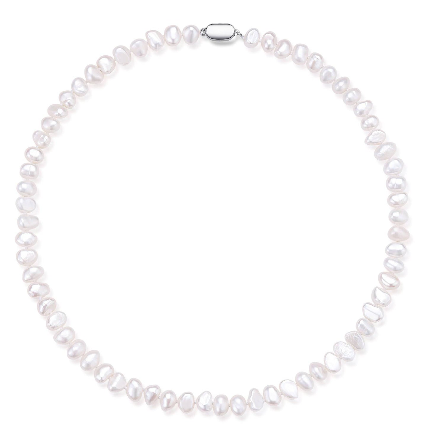 Baroque Pearl Strand Necklace 8-9mm Size