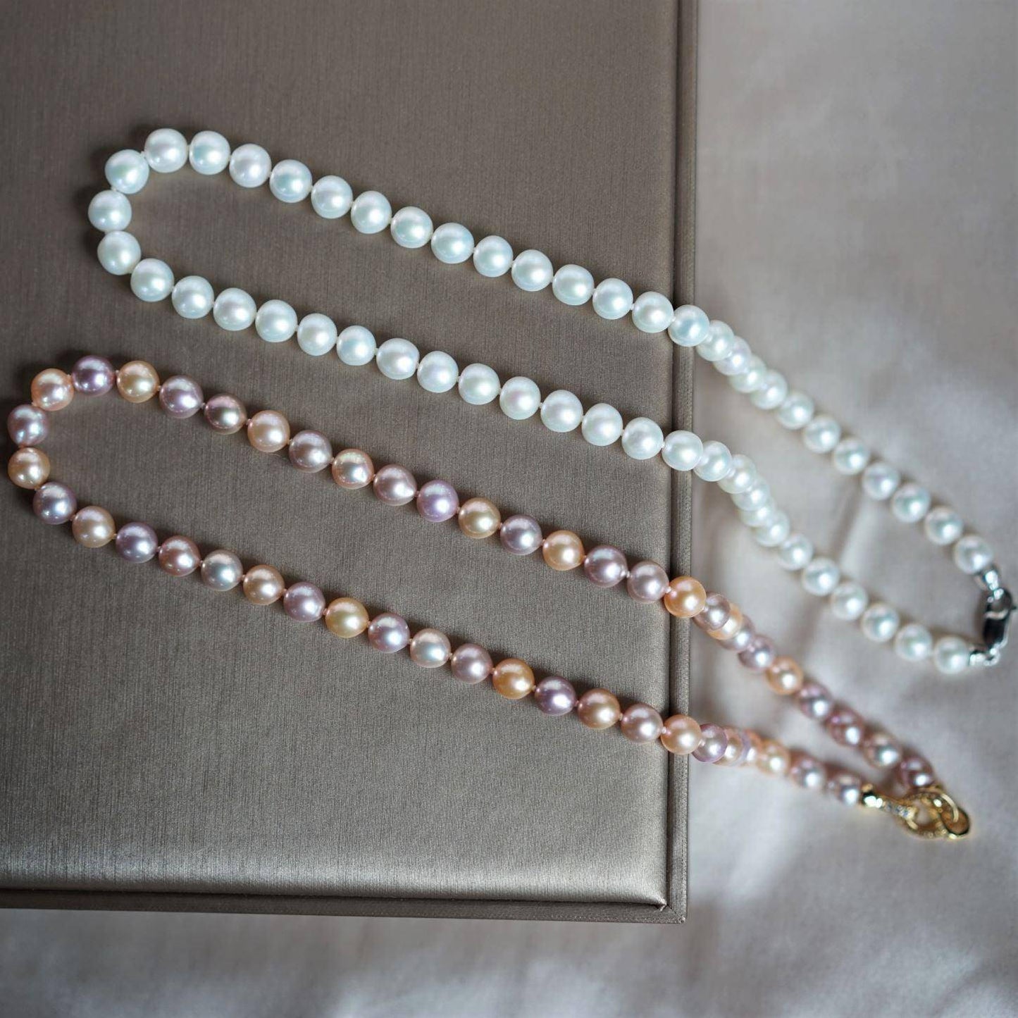 AAA White Akoya Pearl Necklace 8-9mm Size