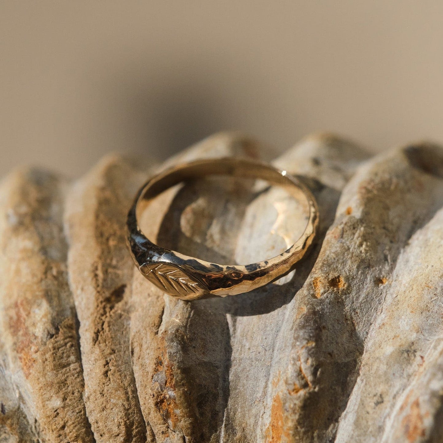 Slim Roman Signet Ring in Silver