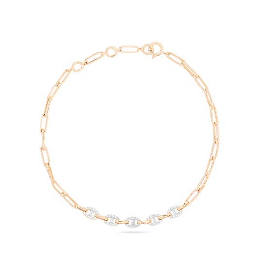 Elegant Diamond Maritime Bracelet for Women