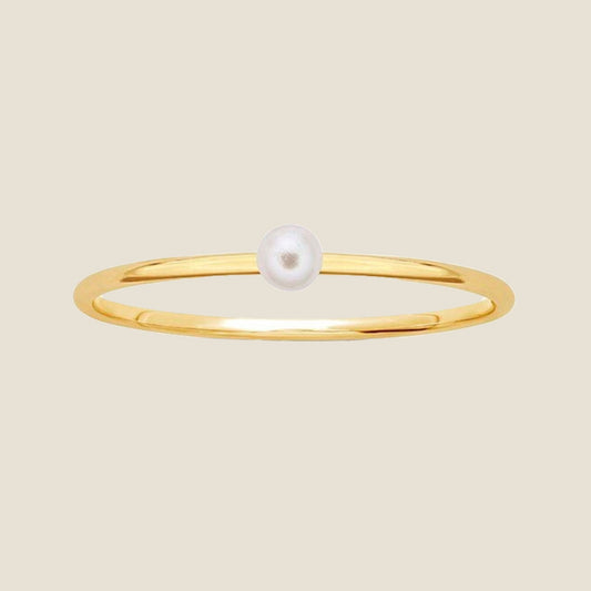 Stylish Pearl Stacking Ring for Everyday Wear