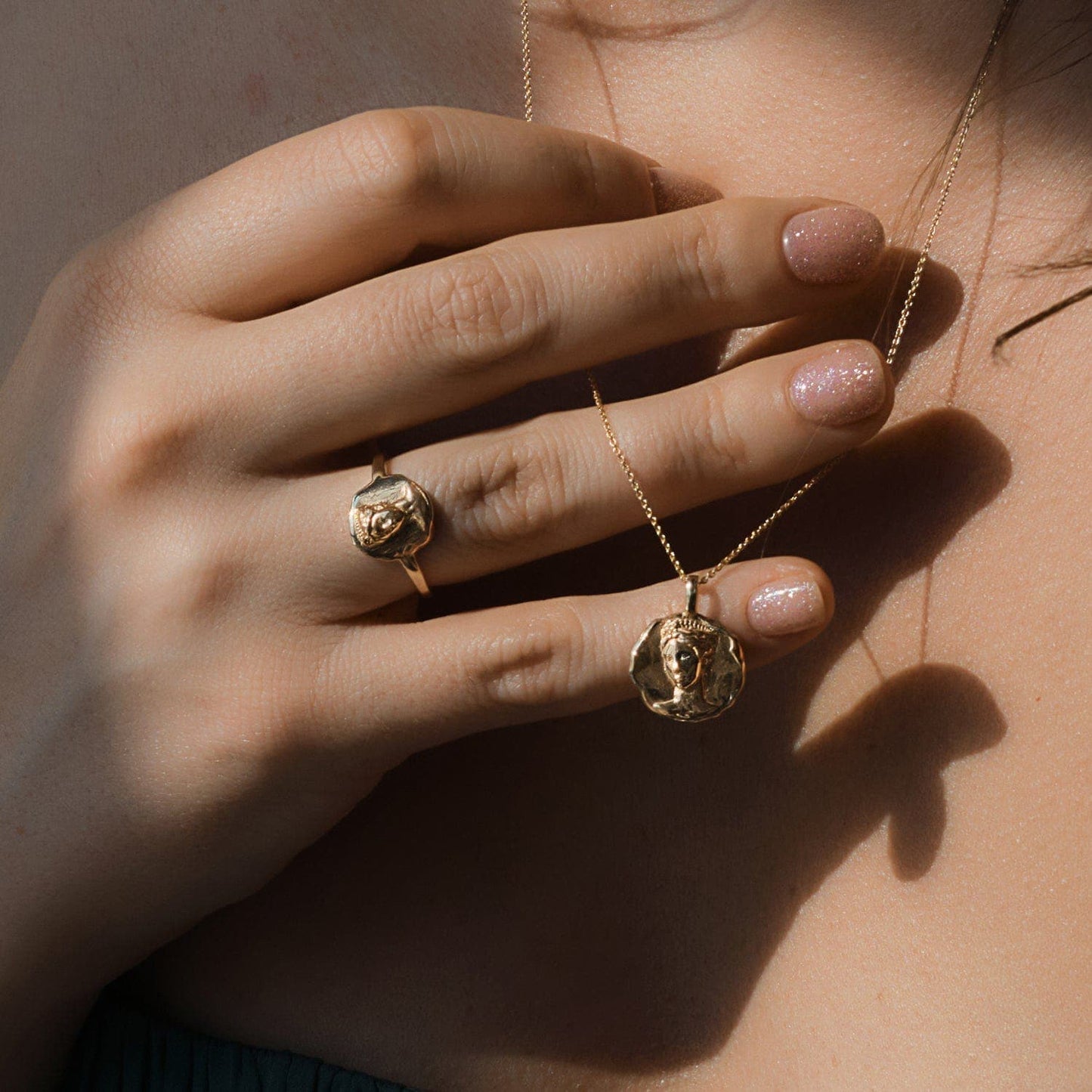 Molten Silver Ring with Unique Design