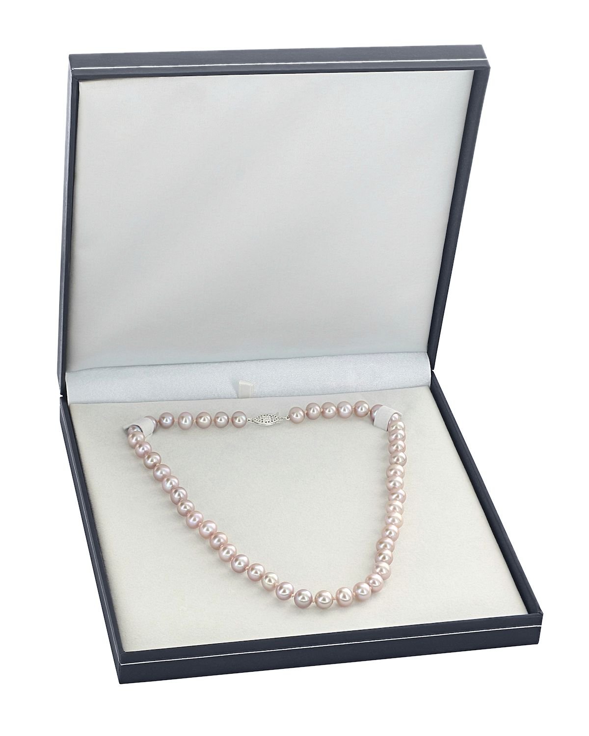 8.0-8.5mm Peach Freshwater Pearl Necklace - AAAA Quality