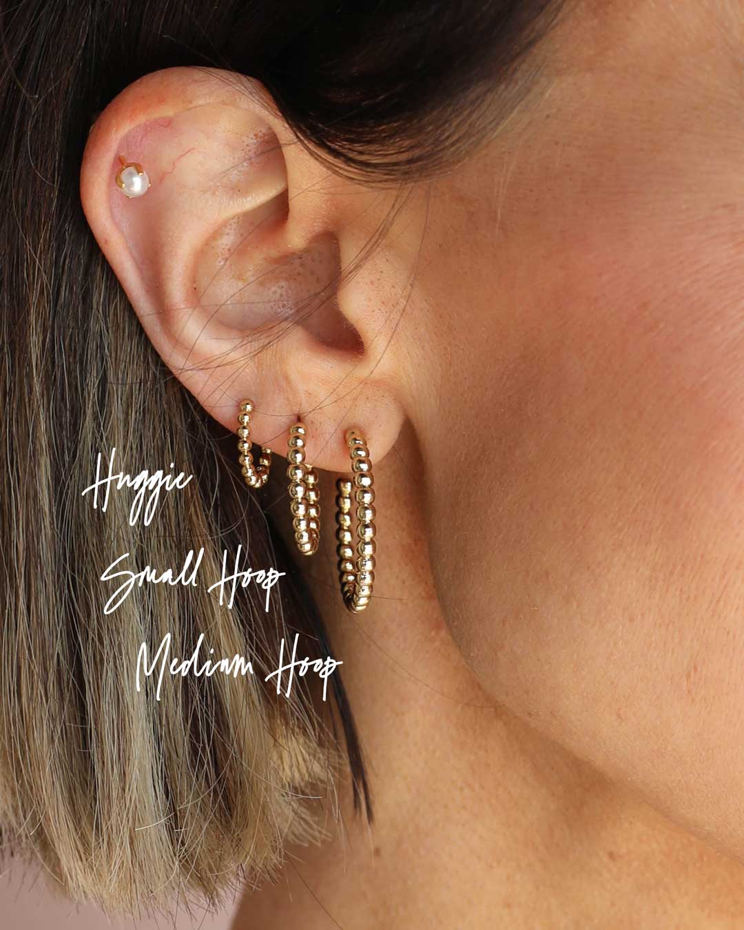 Silver Hoop Earrings in Stylish Design