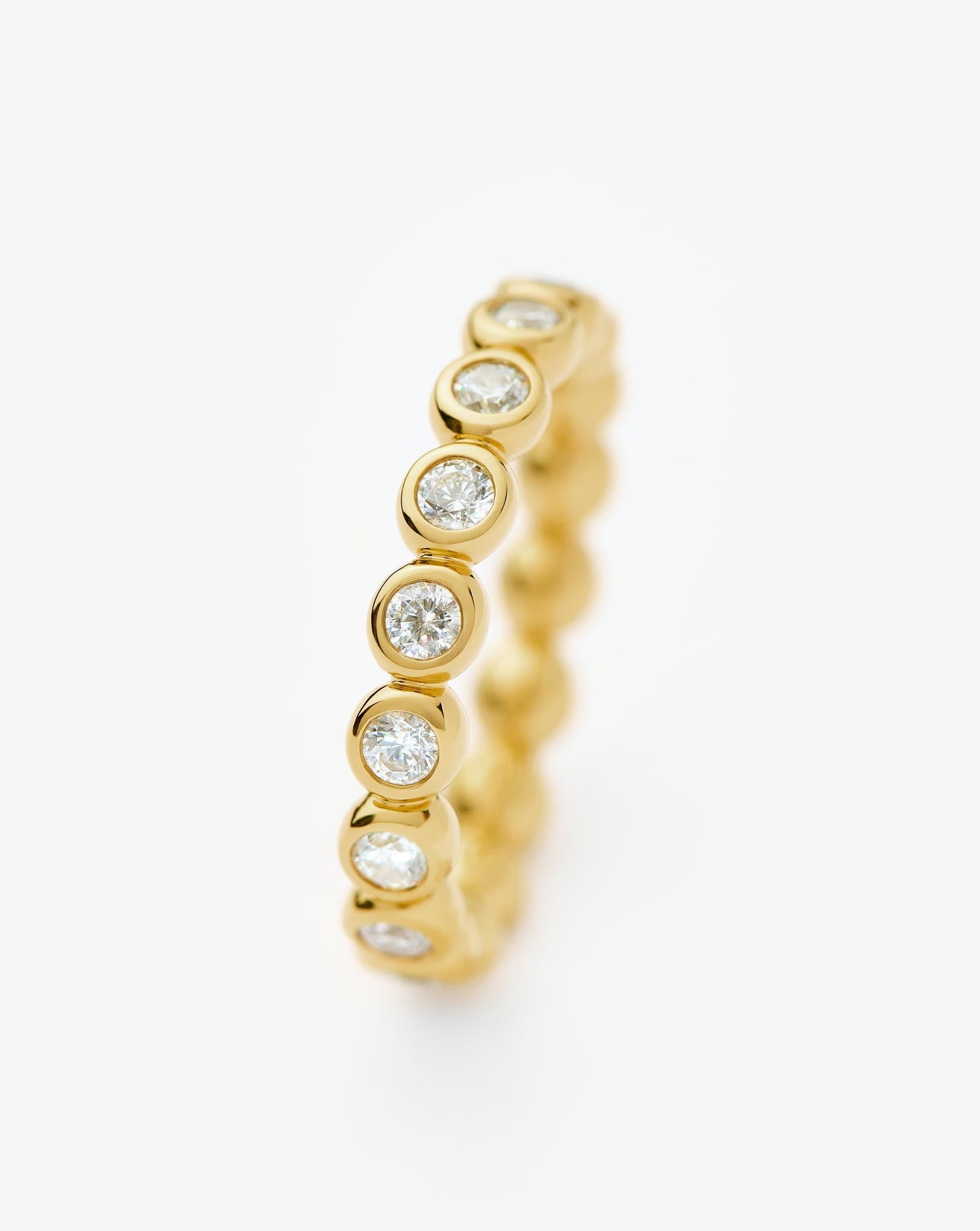 8k Gold Vermeil Cubic Zirconia Stacking Ring