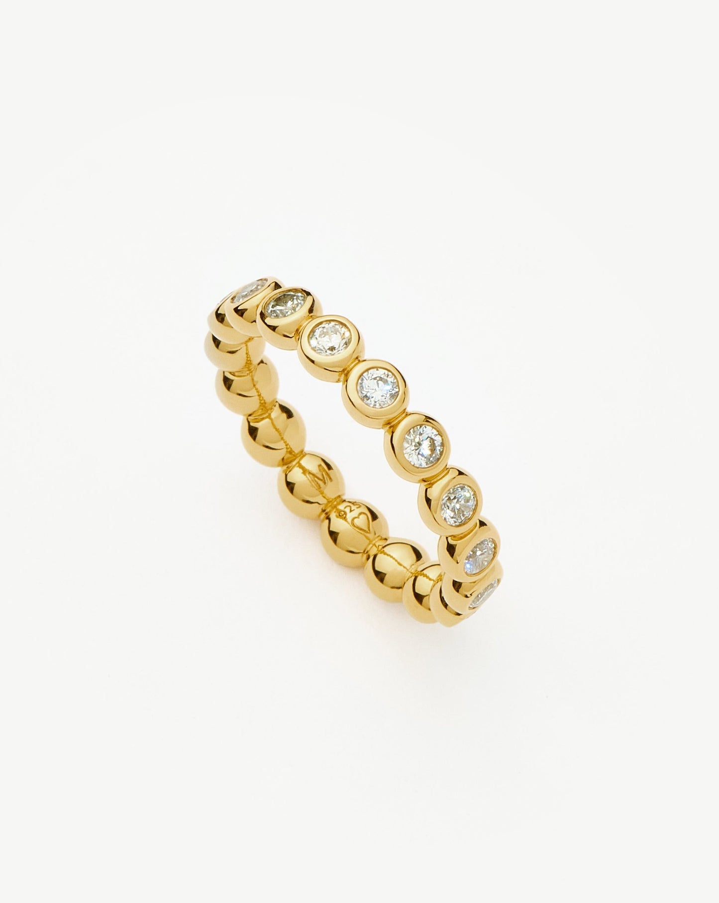 8k Gold Vermeil Cubic Zirconia Stacking Ring