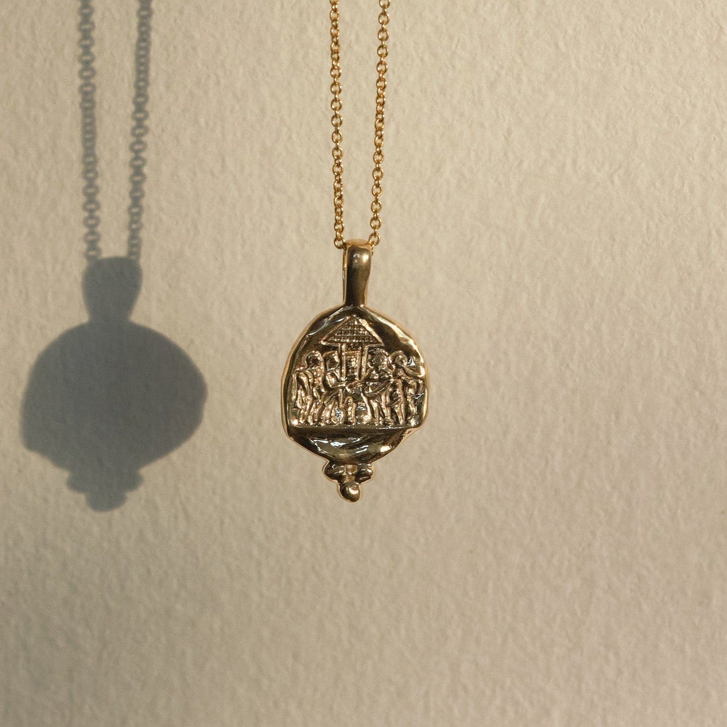 Temple Necklace Featuring Vestal Virgins Design